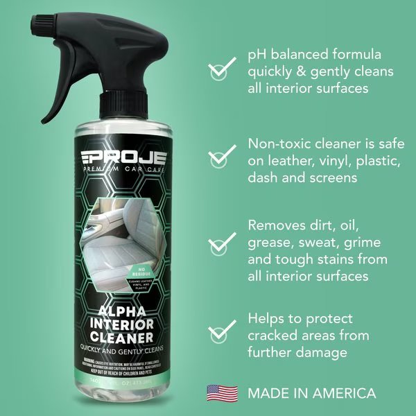 Interior Cleaner 16 oz - Safe On All Interior Surfaces, Proje Premium Car Care, Mfr#: 30001
